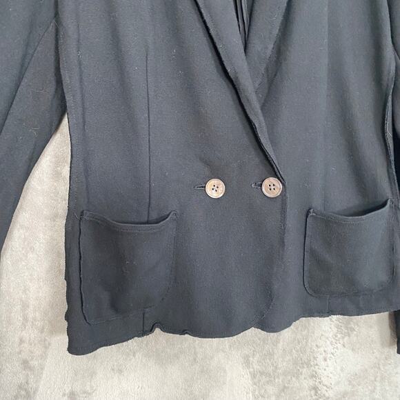 J Jill Womens Blazer Size M Notch Lapel Knit Stretch Business Career Capsule - Picture 2 of 10